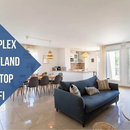 Le Duplex - Disneyland - Rooftop - Wifi Apartment Montevrain